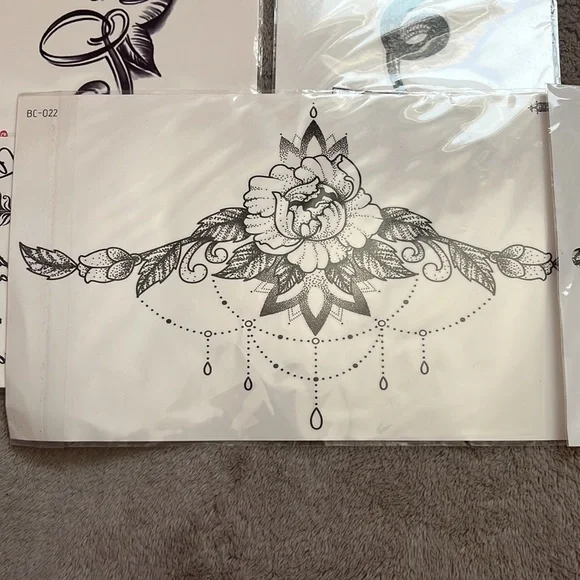 ‼️ Black Ink Temporary Tattoos - Picture 2 of 6